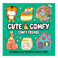 Cute & Comfy Coloring Book For Adult Bold Easy - Comfy Friends - Livro De Colorir Adulto na Amazon
