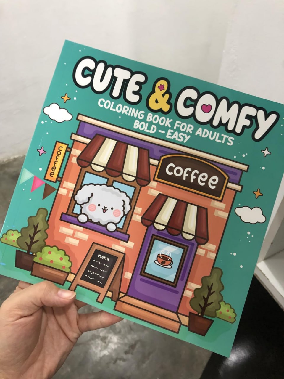 Cute & Comfy Coloring Book for Adults – Bold Easy – Livro de Colorir Adulto na Amazon