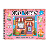 Cute & Comfy Super Extra - Livro De Colorir Adulto - Capa Dura Holográfica Espiral – 15 Abril 2025 na Amazon