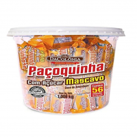 Da Colonia Paçoca Rolha C/ Açucar Mascavo Pote C/56 Und Dacolonia na Amazon