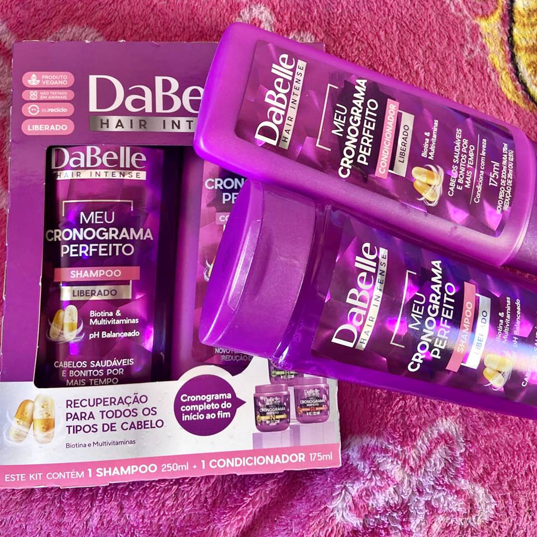 Dabelle Kit Shampoo + Condicionador Meu Cronograma Perfeito 450Ml na Amazon
