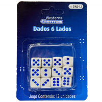 Dados 6 Lados 12 Peças, Western, Multicor, Pacote De 1 na Amazon