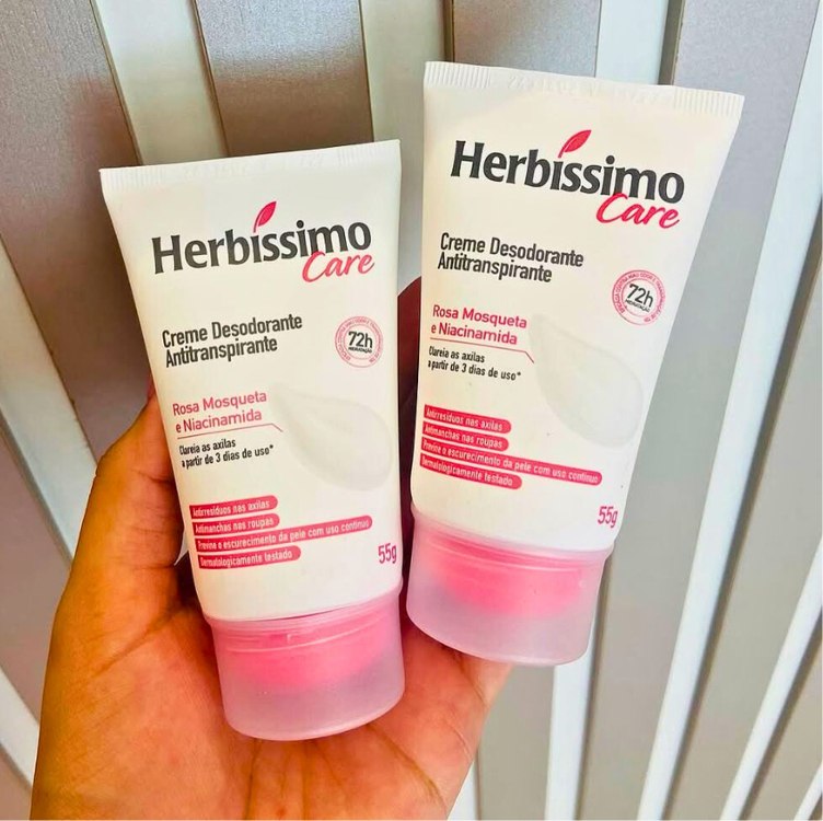 Dana – Desodorante Cremoso Antip Herbissimo Bisnaga 55G Rosa Mosqueta E Niacinamida na Amazon