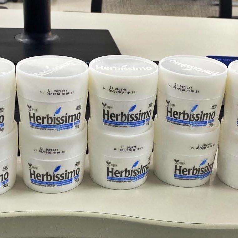 Dana – Desodorante Cremoso Herbissimo 55G Talco na Amazon