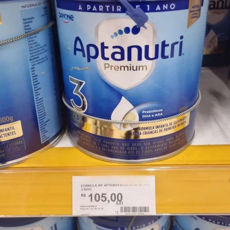 Danone Nutricia – Aptanutri Premium 3, 1-3 anos, Fórmula de Seguimento, 800g na Amazon