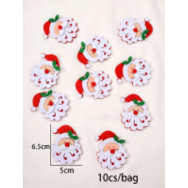 Decoração Papai Noel 10 Peças na Shein