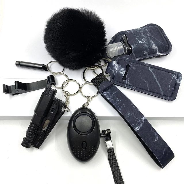 Defesa Pessoal Chaveiro Feminino De Segurança Autodefesa Chaveiro Kit Alarme De Autodefesa Para Mulheres Menina Idosa na Shopee