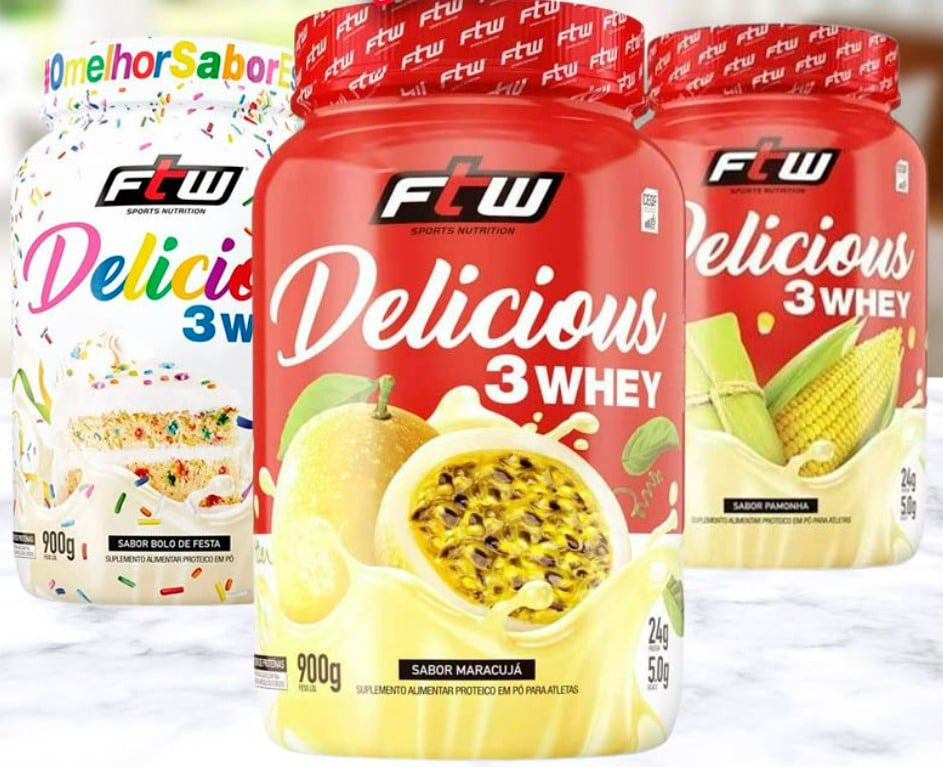 Delicious 3 Whey – 900G – Ftw, Fitoway na Amazon