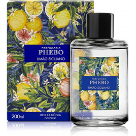 Deo Colônia Phebo Limão Siciliano 200ml Amarelo na Amazon