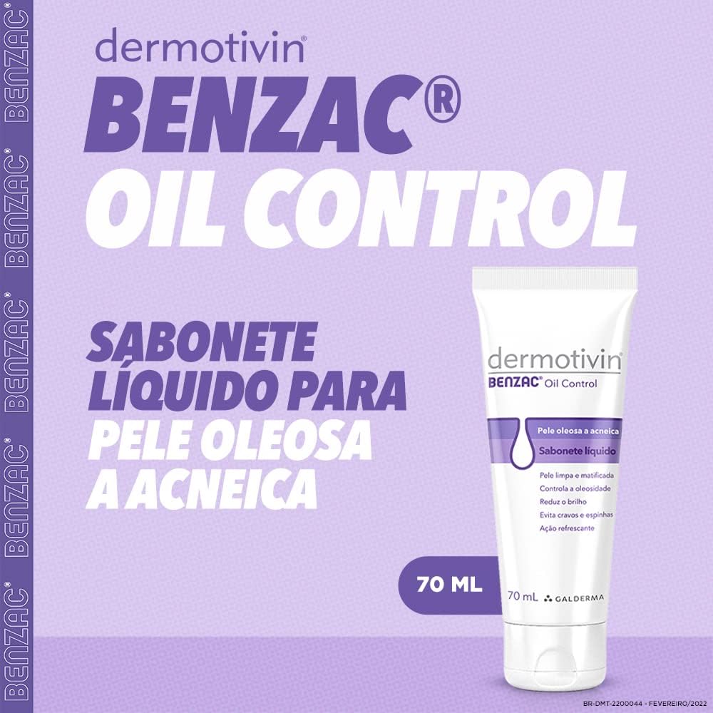 Dermotivin Benzac Oil Control Sabonete liquido 70ml, DERMOTIVIN na Amazon