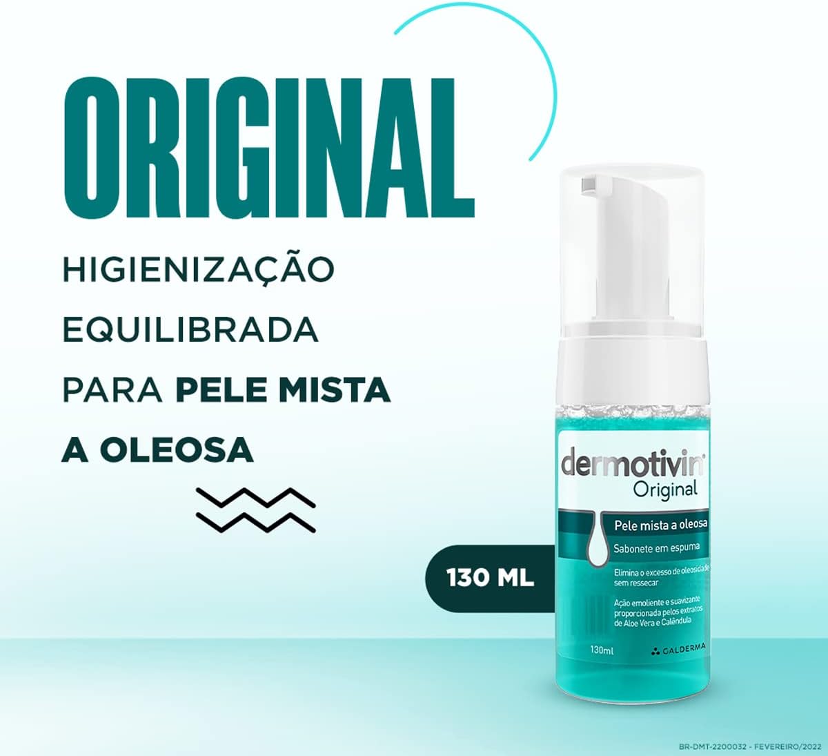 Dermotivin Espuma De Limpeza Facial Original 130ml na Amazon