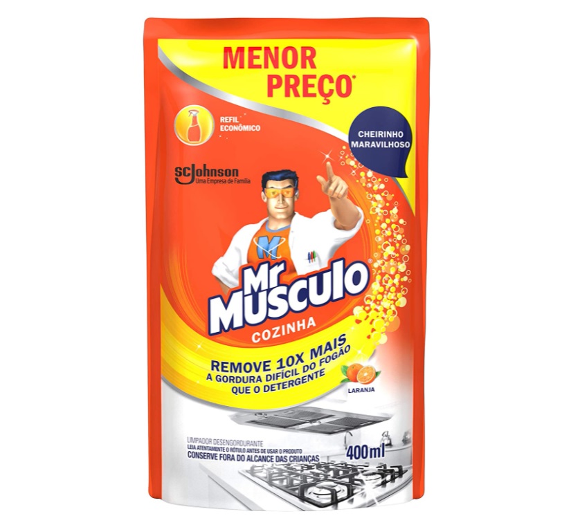 Desengordurante Mr Músculo Cozinha Refil Laranja 400ml na Amazon