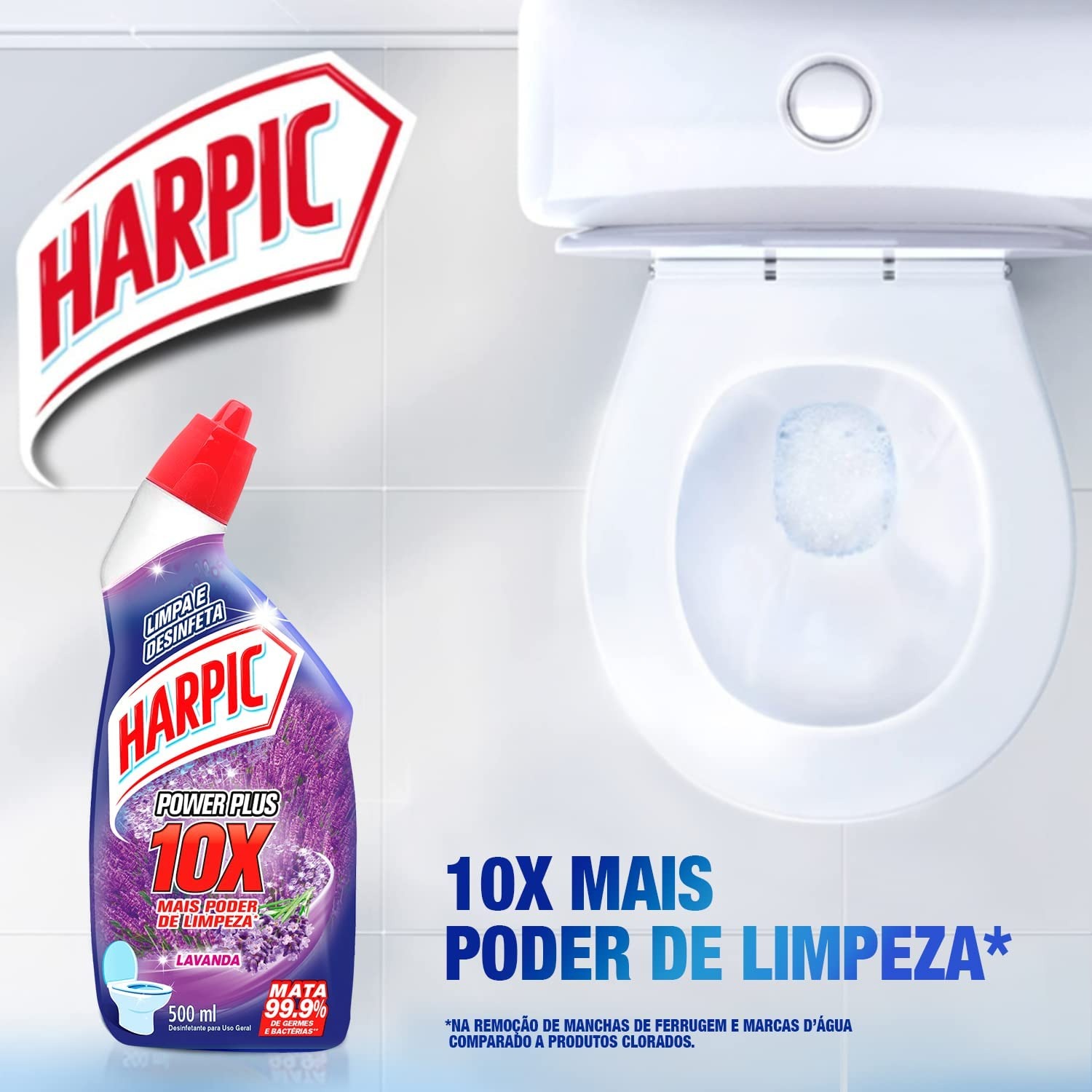 Desinfetante Líquido Harpic Power Plus Lavanda 500ml na Amazon