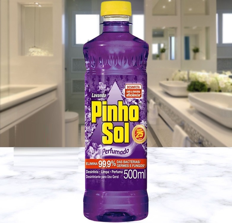 Desinfetante Pinho Sol Lavanda 500Ml na Amazon