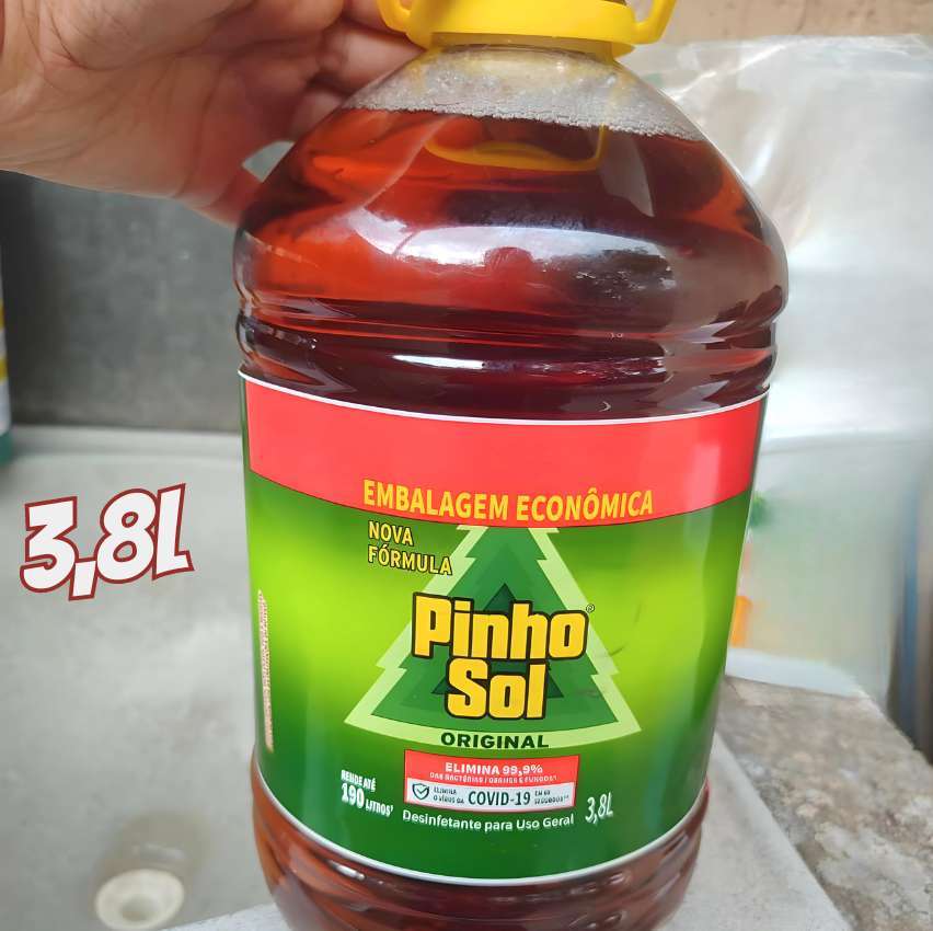 Desinfetante Pinho Sol Original 3,8L na Amazon