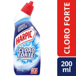 Desinfetante Sanitário Líquido Harpic Cloro Forte Desodorizador 200ml, Harpic, Azul na Amazon