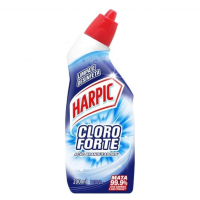 Desinfetante Sanitário Líquido Harpic Cloro Forte Desodorizador 200ml, Harpic, Azul na Amazon