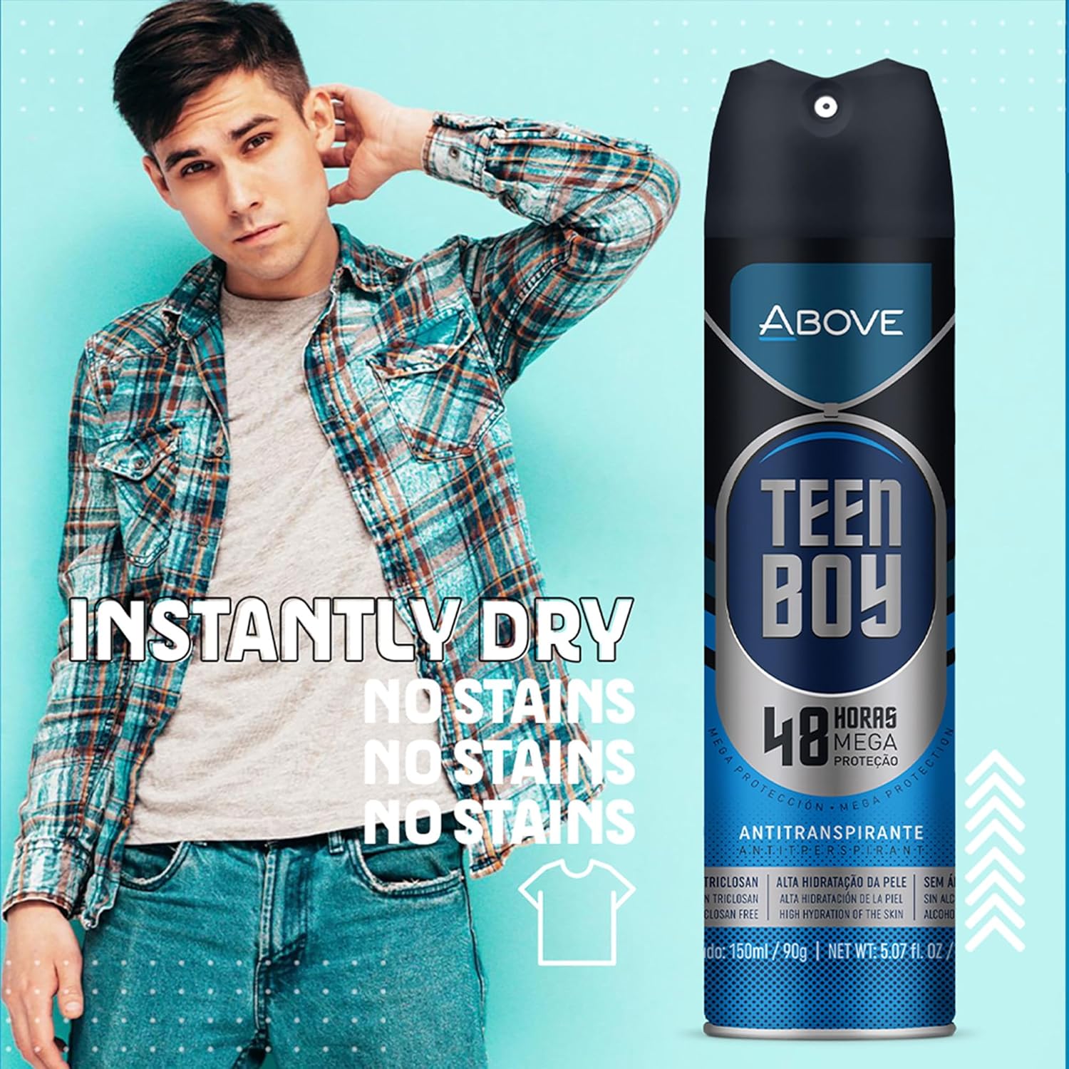 Desodorante Aerosol Above 150Ml Teen Boy, Above na Amazon