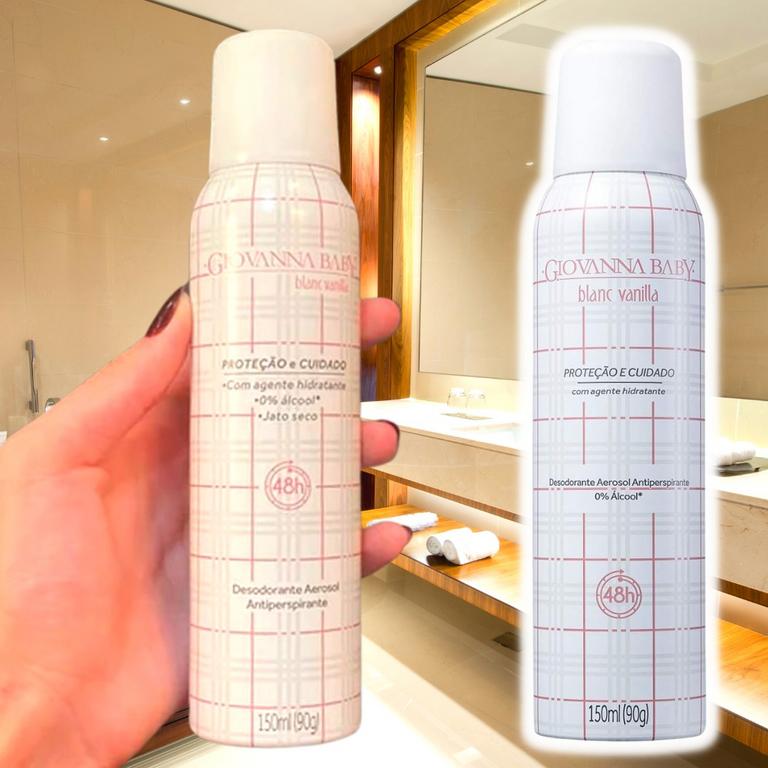 Desodorante Aerossol 150Ml Blanc Vanilla, Giovanna Baby na Amazon