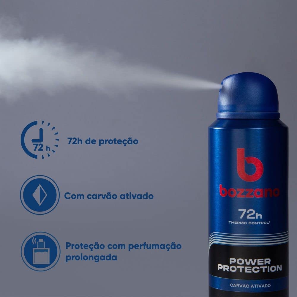 Desodorante Aerossol Antitranspirante Masculino Bozzano Power Protection 150ml na Amazon