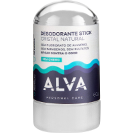 Desodorante Alva Stick Cristal - 60g na Amazon