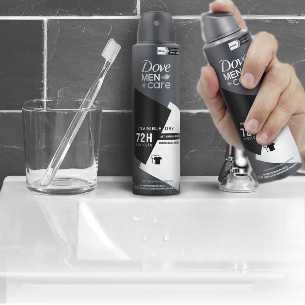 Desodorante Antitranspirante Aerosol Dove Invisible 150ml na Amazon