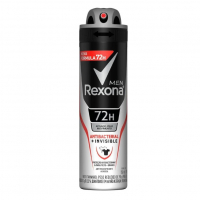 Desodorante Antitranspirante Aerosol Masculino Rexona Antibacterial + Invisible 72 Horas 150ml na Amazon
