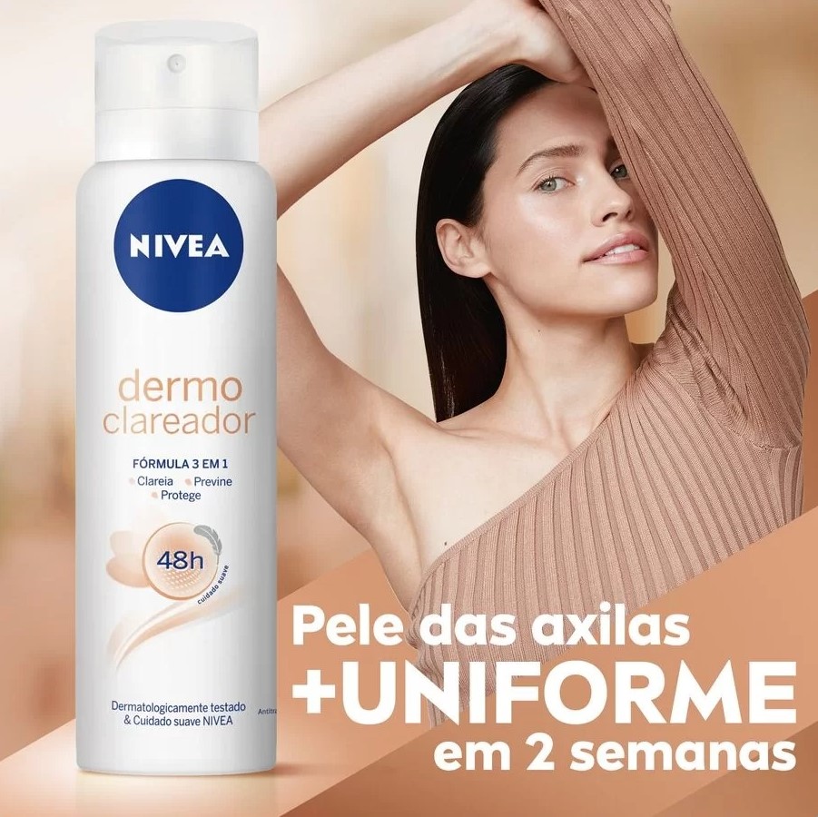 Desodorante Antitranspirante Aerosol Nívea Dermo Clareador 150ml, Nivea na Amazon