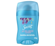 Desodorante Antitranspirante em Barra Secret Aroma de Lavanda com pH Balanceado 45g na Amazon