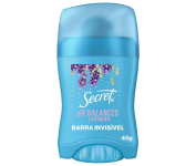 Desodorante Antitranspirante em Barra Secret Aroma de Lavanda com pH Balanceado 45g na Amazon