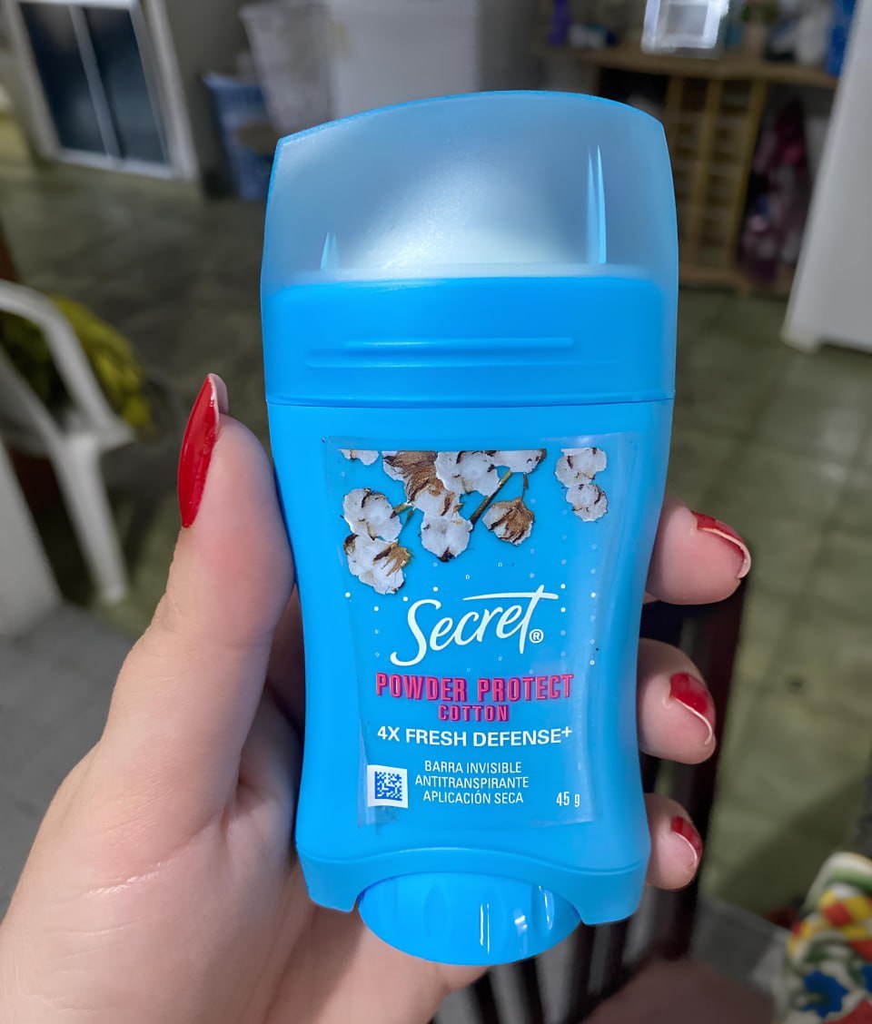 Desodorante Antitranspirante em Barra Secret Proteção de Algodão 45g na Amazon