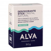 Desodorante Cristal Natural 90g Refil - Alva na Amazon