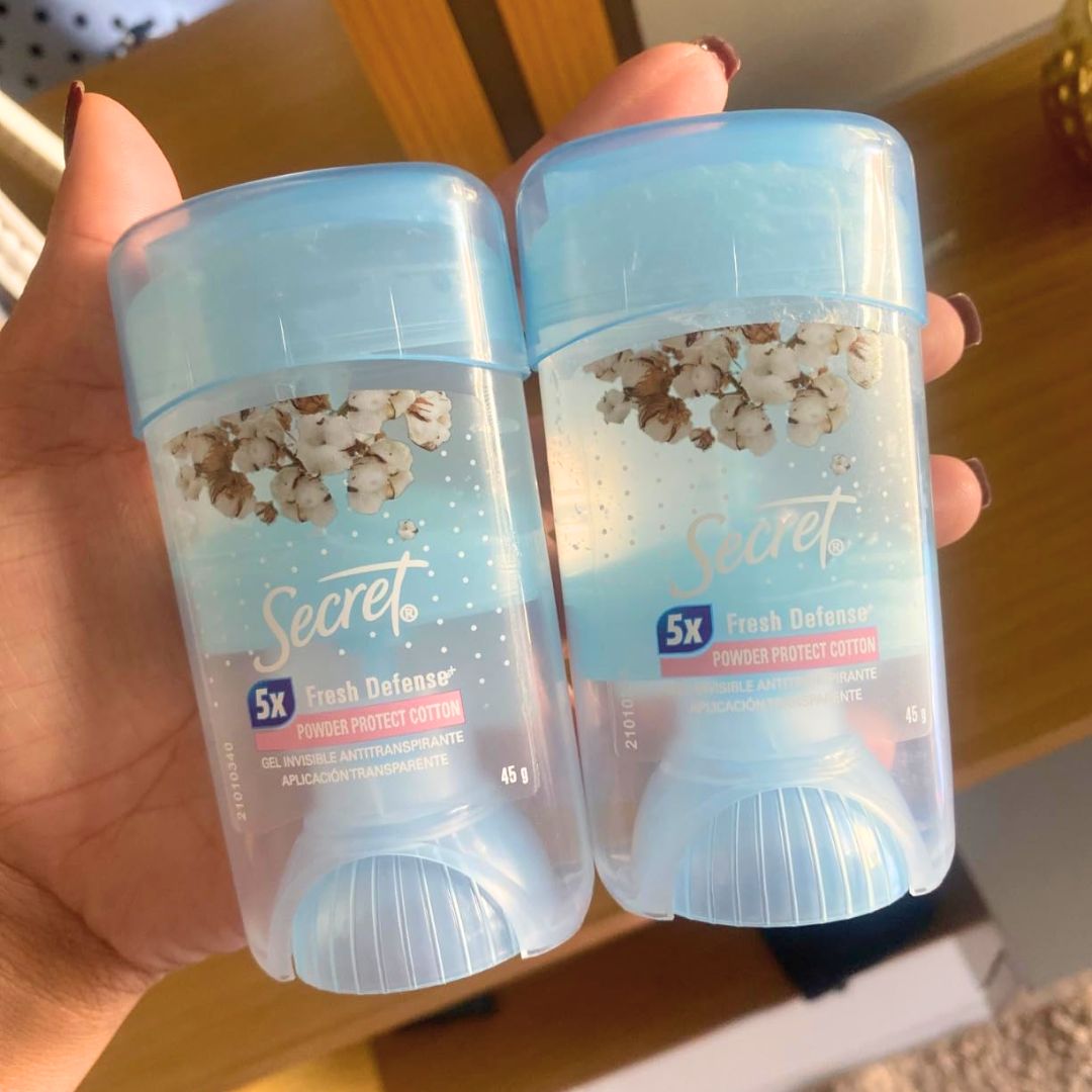 Desodorante em Gel Antitranspirante Secret Proteção de Algodão 45g na Amazon