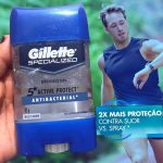 Desodorante Gel Antitranspirante Gillette Antibacterial 82g na Amazon