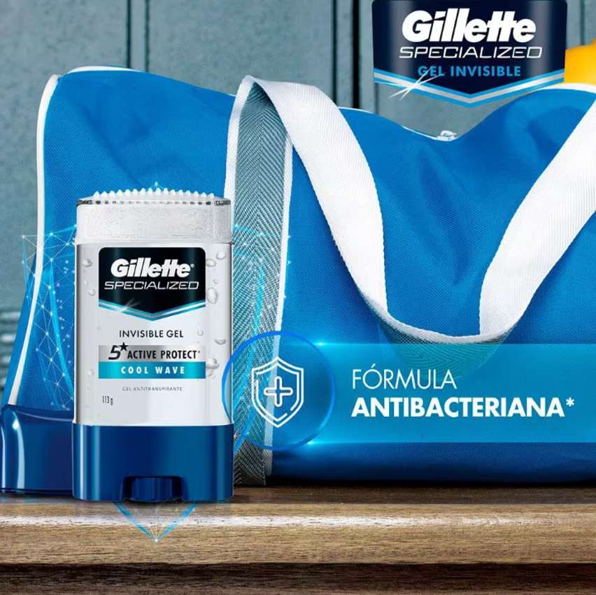 Desodorante Gel Antitranspirante Gillette Cool Wave 113g na Casas Bahia