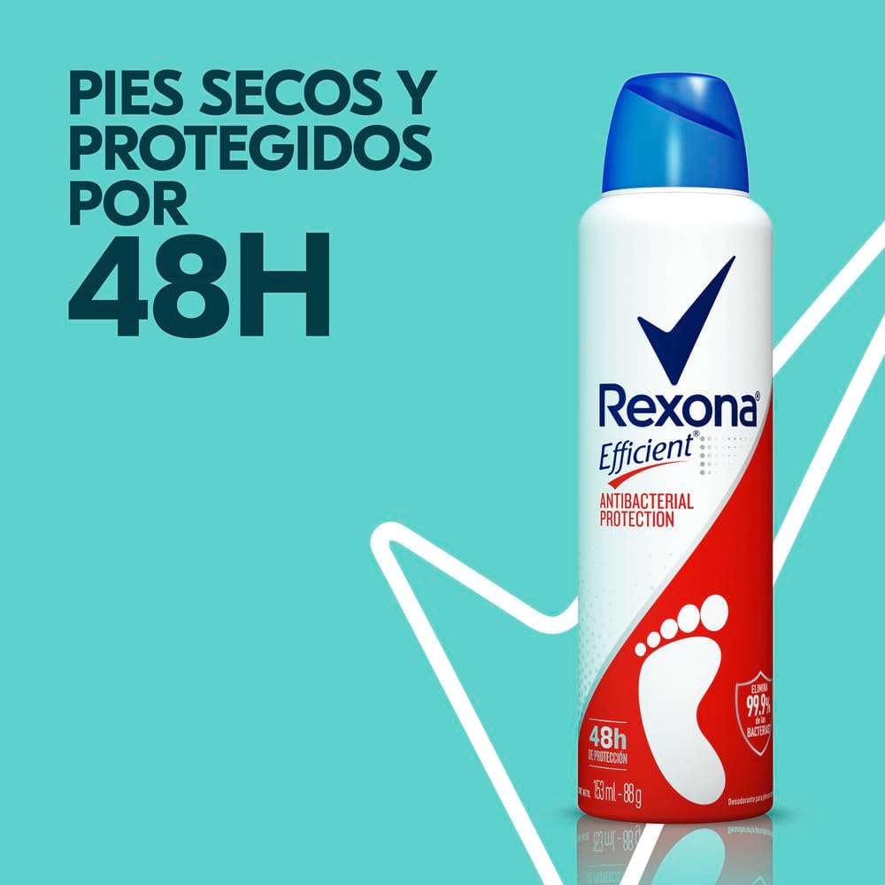 Desodorante para os Pés Rexona 153ml Efficient Aerossol, REXONA na Amazon