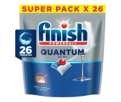 Detergente para Lava Louças em tabletes Finish Quantum All in 1 com 26 unidades na Amazon