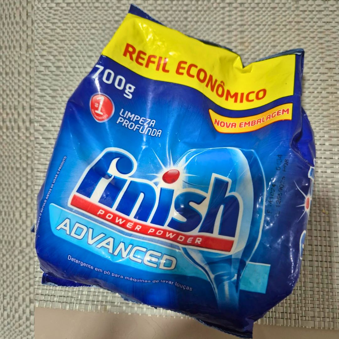 Detergente para Lavar Louças em Pó Finish 700g na Amazon