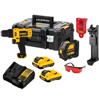 DEWALT Parafusadeira/Furadeira De Impacto  Sem Fio A Bateria 12V E Nível Laser Com Acessórios na Amazon
