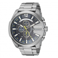 Diesel Relógio Masculino Mega Chief De Aço Inoxidável Com Cronógrafo De Quartzo, Relógio De Quartzo De Couro DZ4290 na Amazon