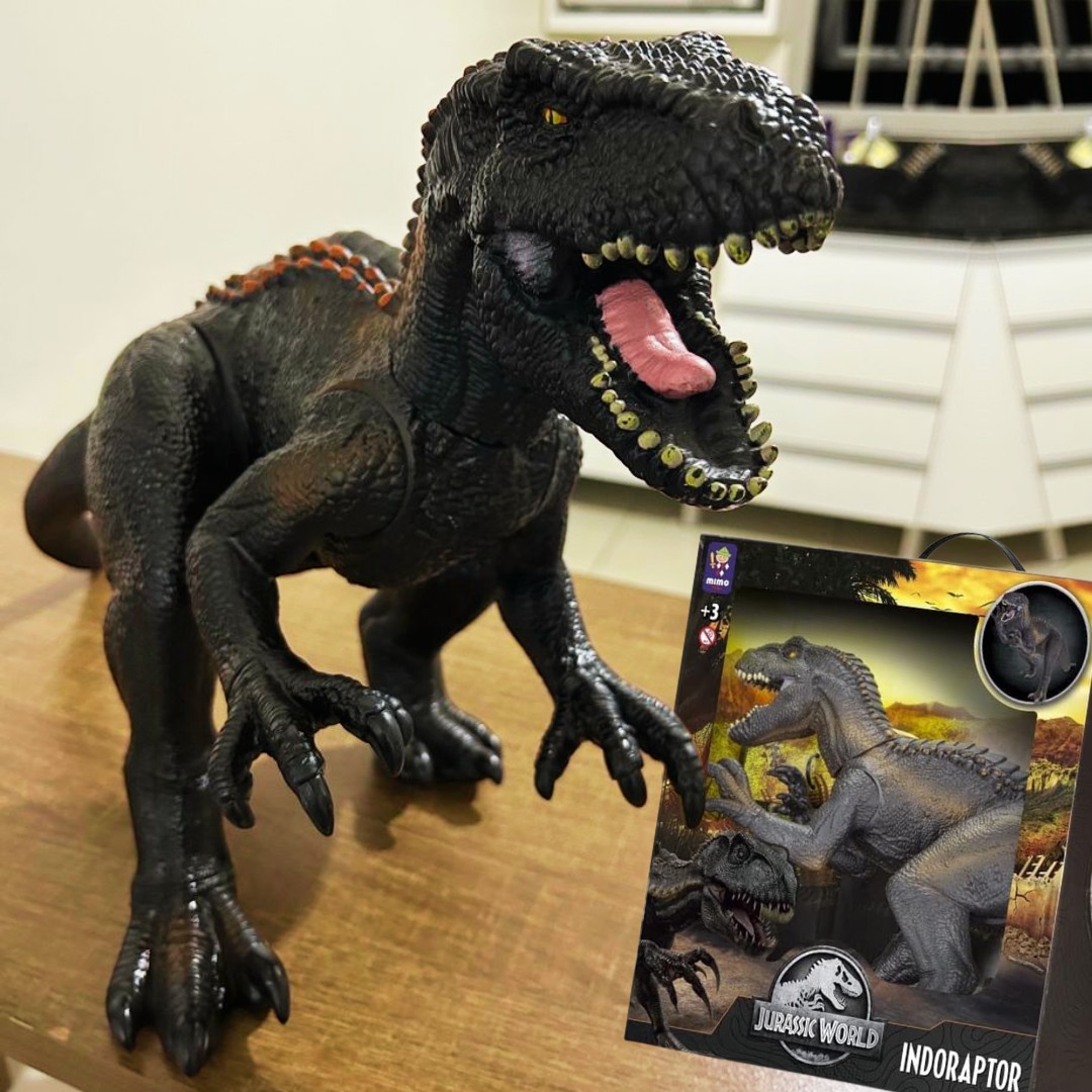 Dinossauro Indoraptor Jurassic World, Mimo Brinquedos, Preto na Amazon