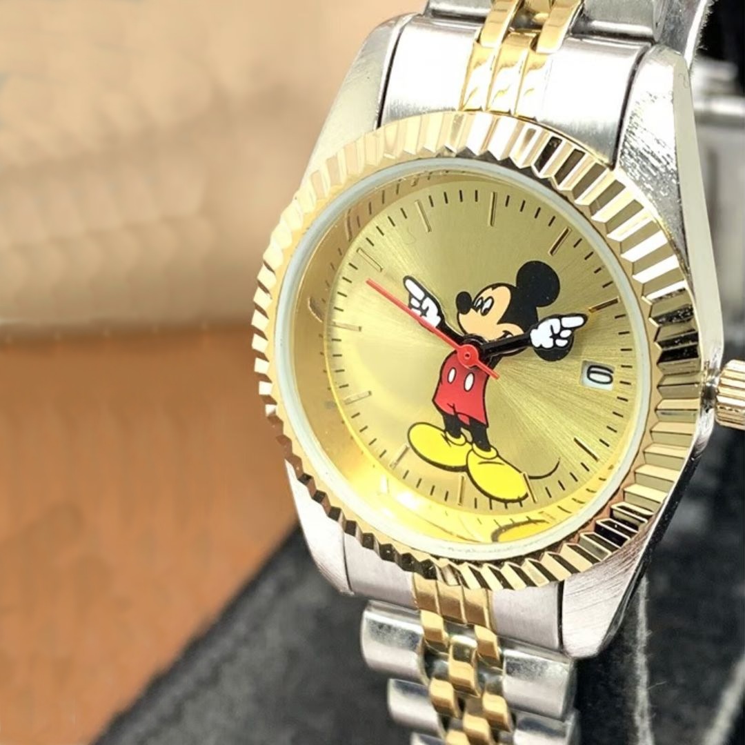 DISNEY Relógio Mickey Mouse oficialmente licenciado, Dois tons na Amazon