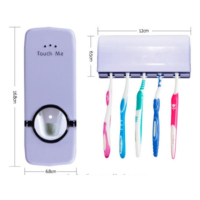 Dispenser Aplicador Creme Dental Pasta Dente Suporte Escovas na Shopee