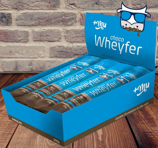 Display Chocowheyfer Proteico Mais Mu Chocolate 25G, Mais Mu, pacote com 12 unidades na Amazon