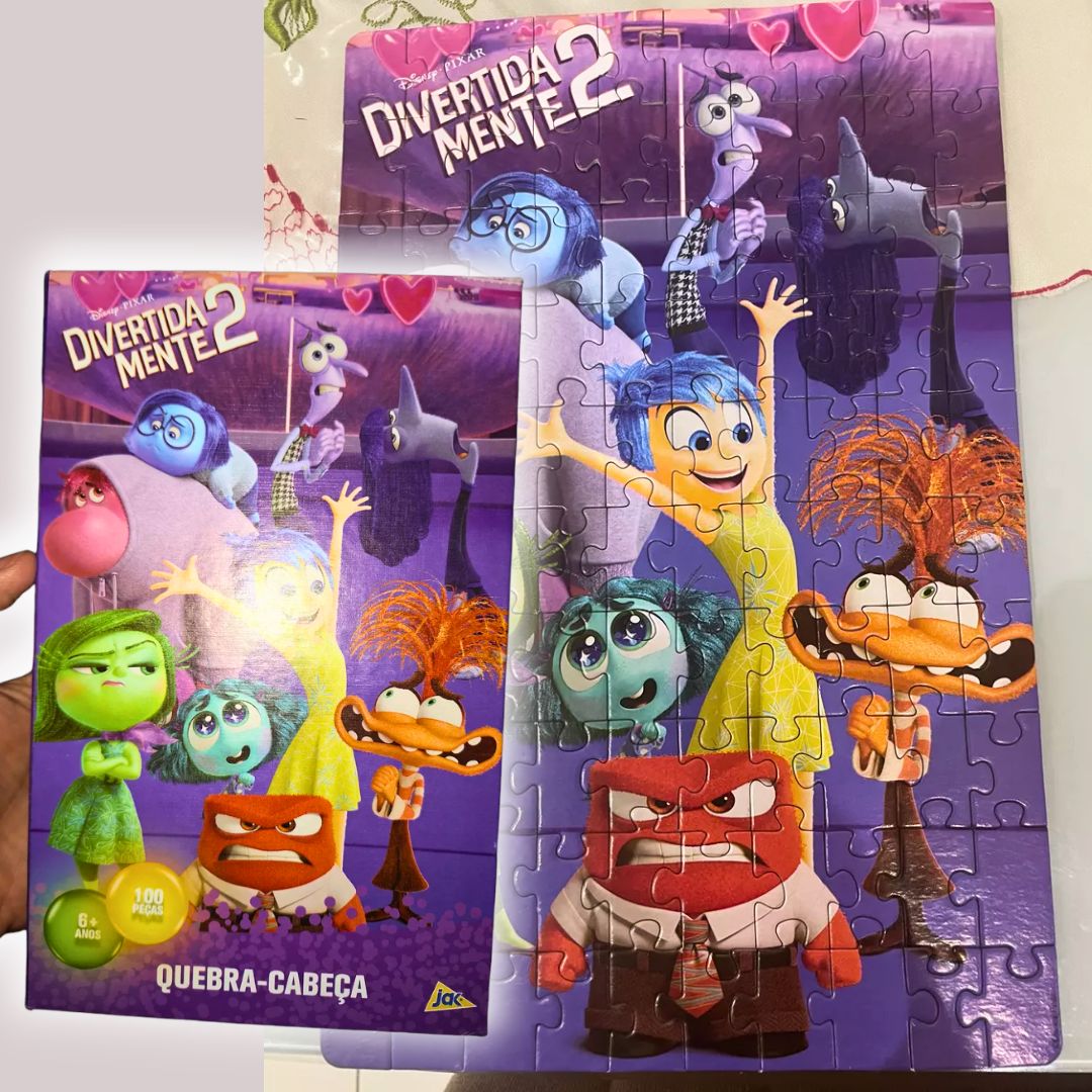Divertidamente 2 – Quebra-cabeça 100 peças, JAK, Toyster brinquedos na Amazon