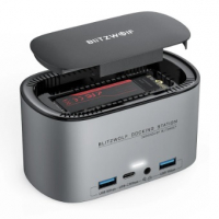 Dock BlitzWolf BW-TH12 14 Em 1, Com Suporte A M2 Sata, HDMI 4K/60Hz - Importação na Bang Good