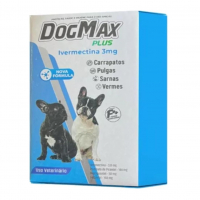 DogMax Plus - Ação 4 Em 1 - Remédio Para Pulgas, Carrapatos, Vermes E Sarna 4 Comprimidos 15kg na Amazon