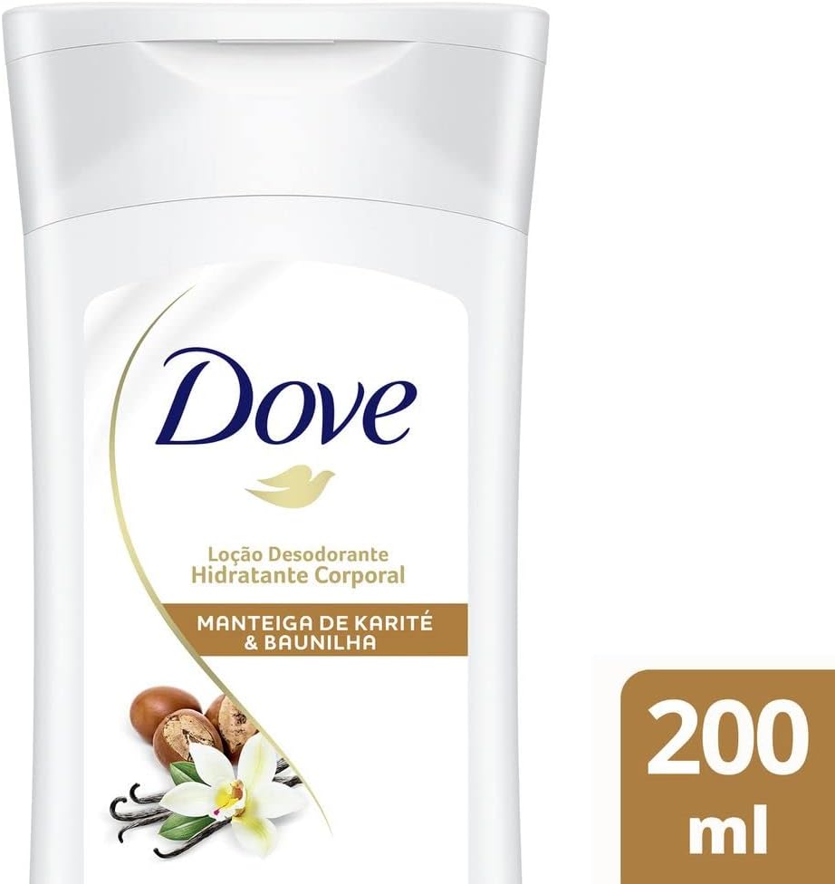 Dove Loção Desodorante Hidratante Corporal Manteiga De Karité E Baunilha, 400ml na Amazon