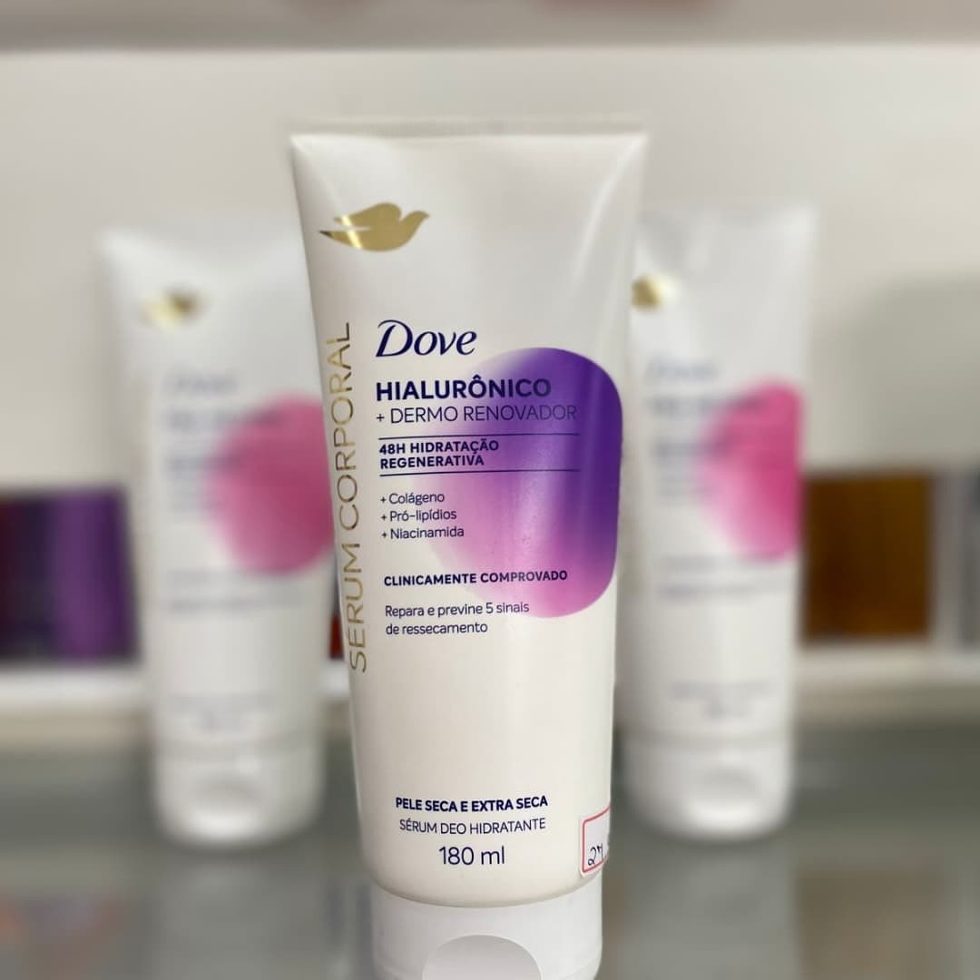 Dove Sérum Hidratante Corporal Hialurônico + Dermo Renovador 180m na Amazon