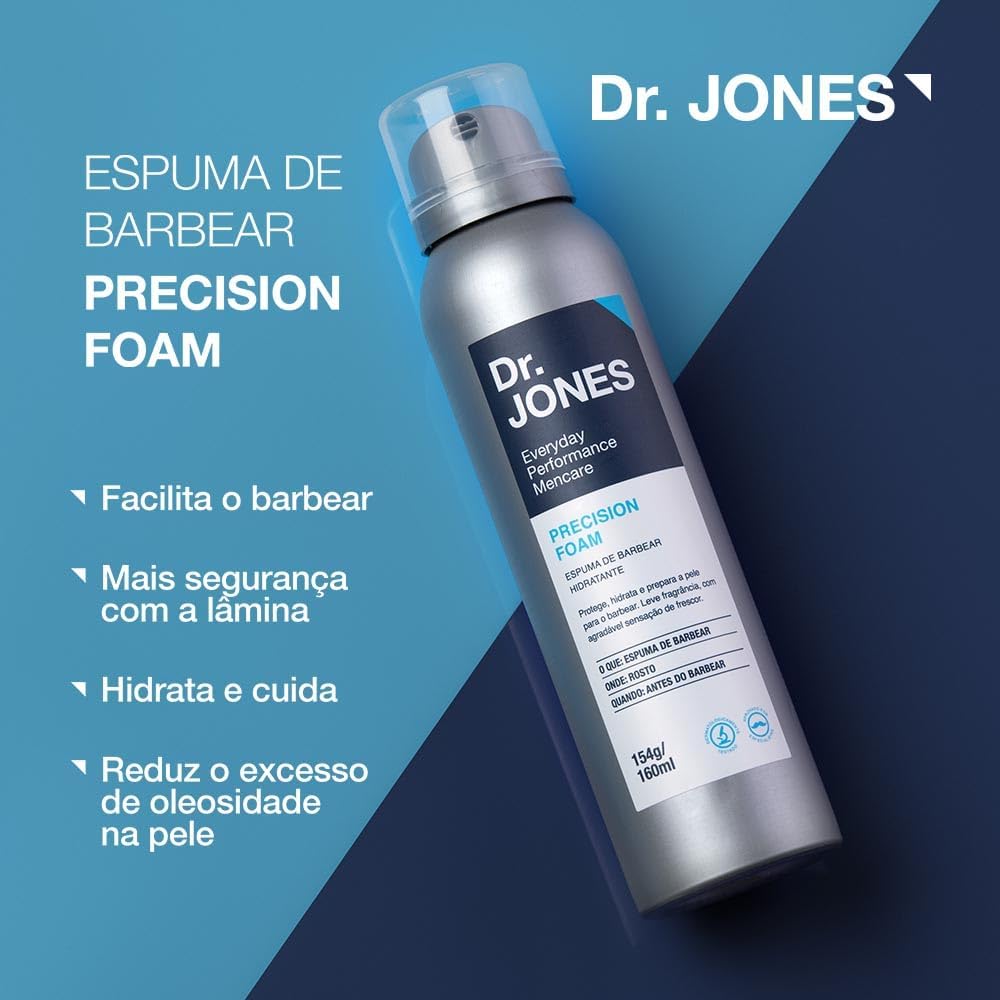DR. JONES ESPUMA P/BARB PRECISION FOAM 160ml na Amazon